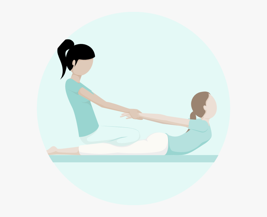 Dry Massage - Thai Massage Clipart, Transparent Clipart