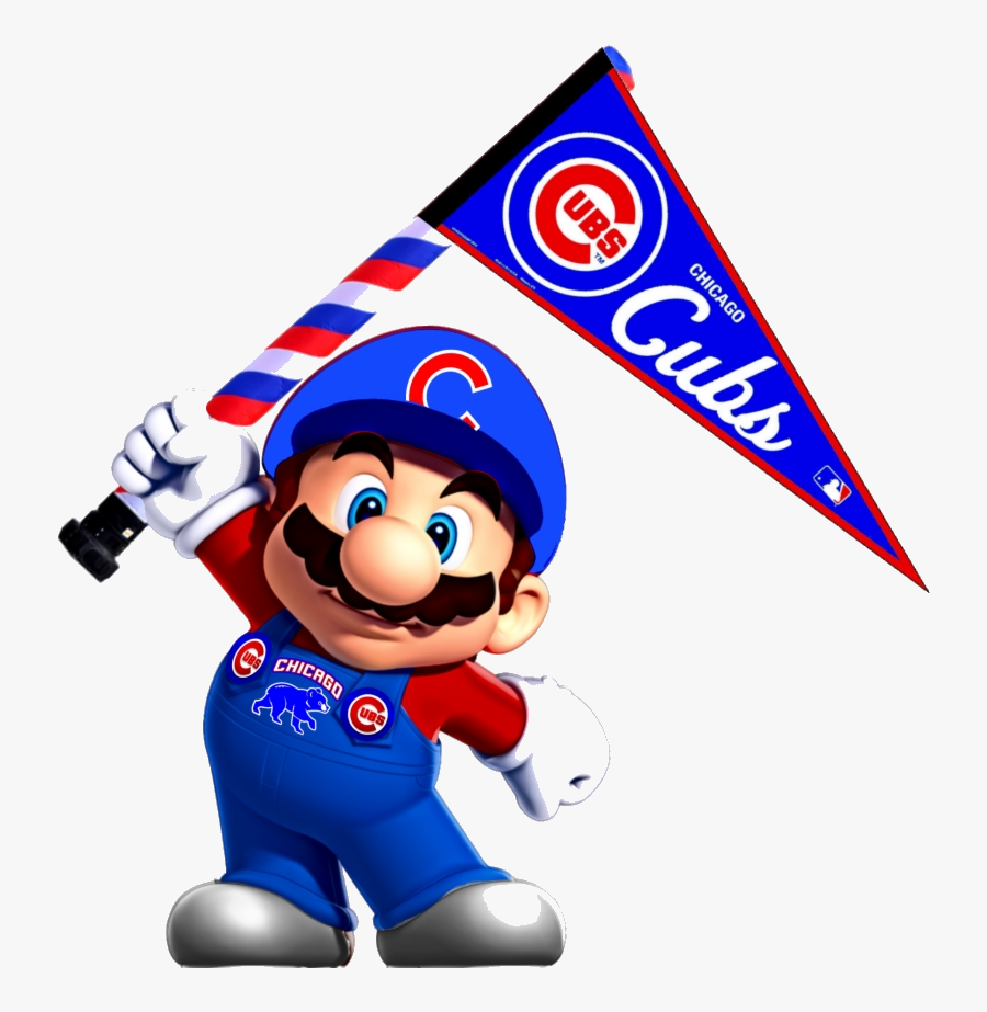 Chicago Cubs Logo Baseball Highlights Mlb Transparent - Mario Bross, Transparent Clipart
