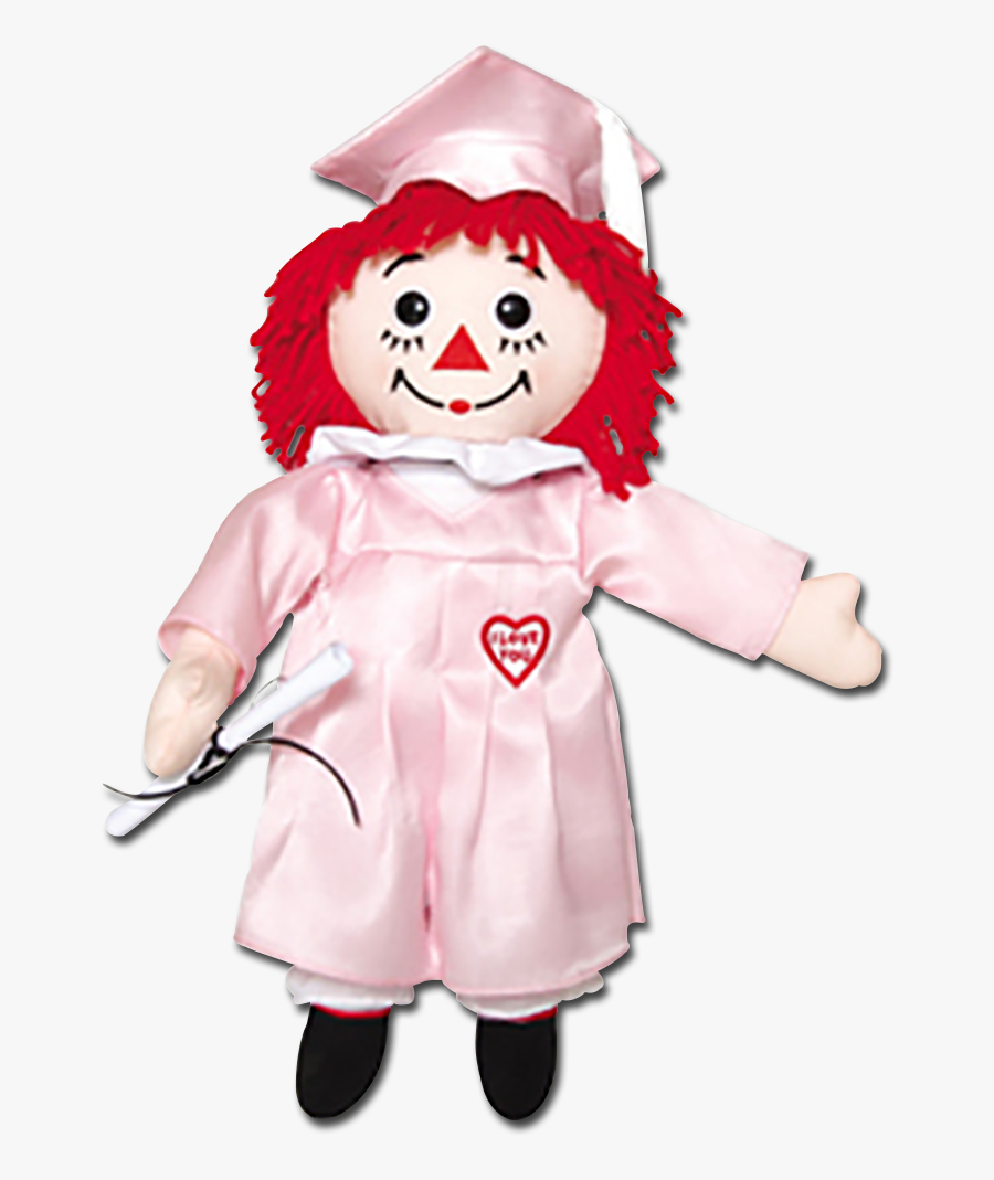 Assembled Here Is Raggedy Ann All Dressed For Her Graduation - Doll, Transparent Clipart