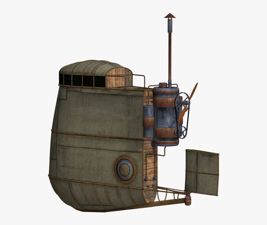 Aircraft Airship Float Fantasy Png Image - Bag, Transparent Clipart
