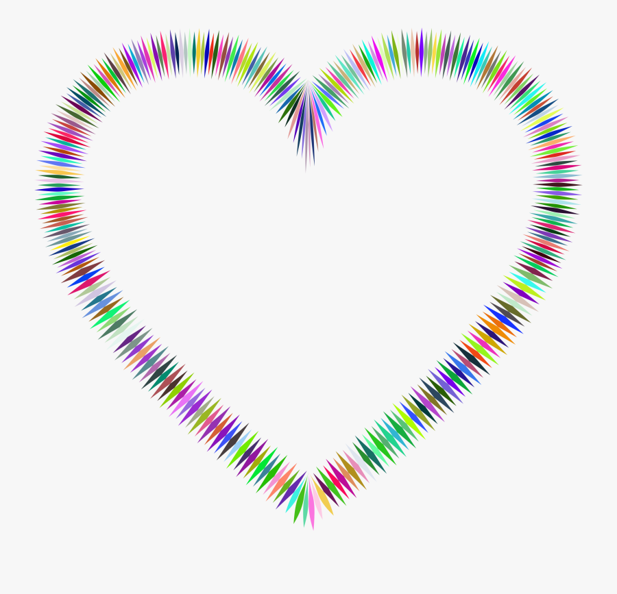 Prismatic Sharp Spiky Heart Clip Arts - Portable Network Graphics, Transparent Clipart