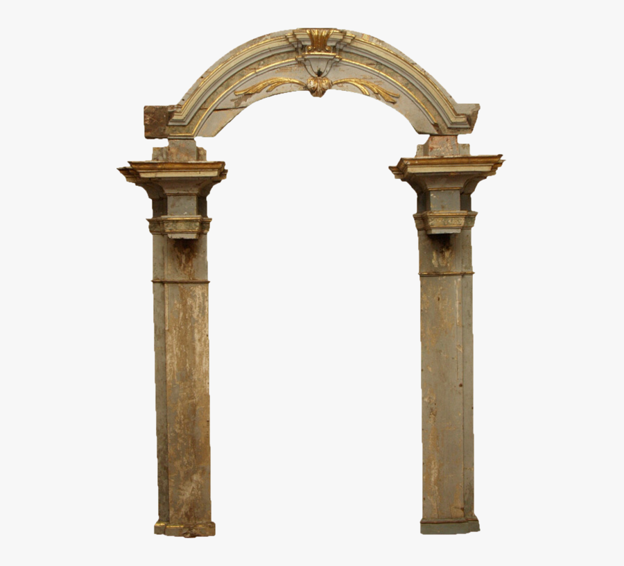 Europe And Stone United Door Column Avoid Clipart - Stone Arch Column Door, Transparent Clipart