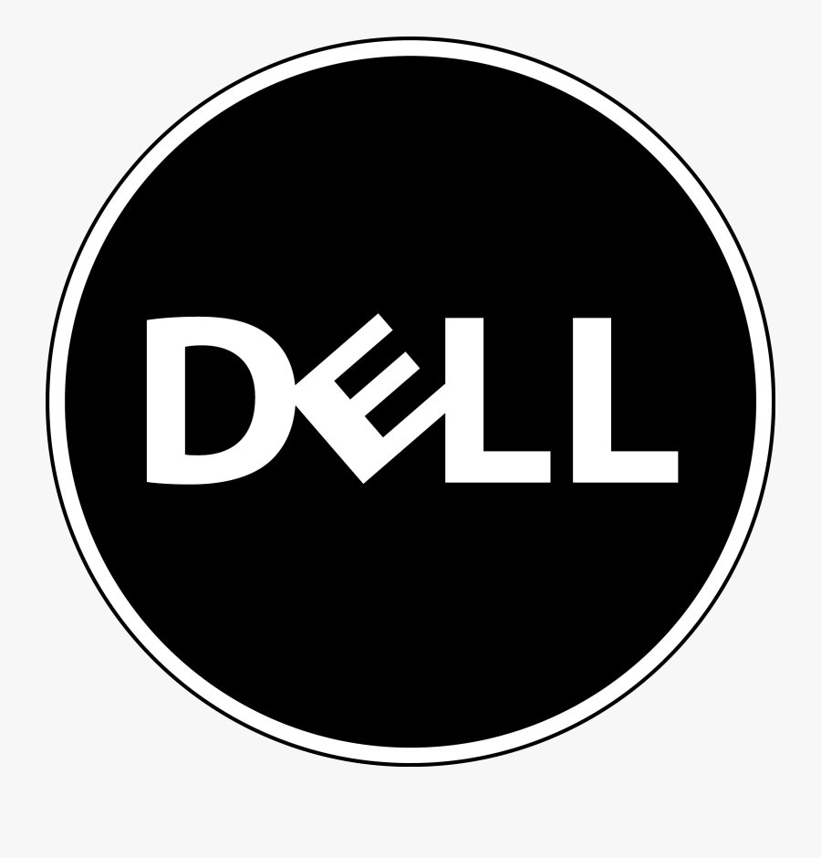 Black Dell Logo Designs - Circle, Transparent Clipart
