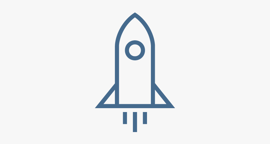 Simple Drawing Rocketship, Transparent Clipart