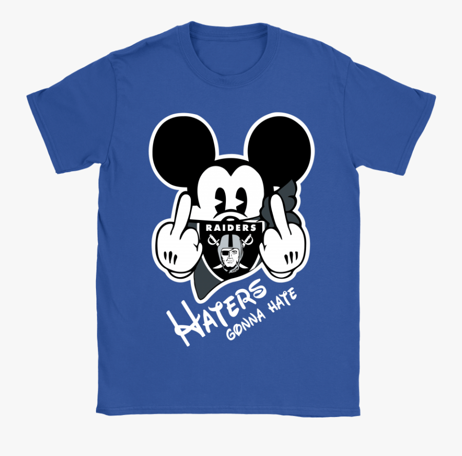 Nfl Mickey Team Oakland Raiders Haters Gonna Hate Shirts - Oakland Raiders, Transparent Clipart