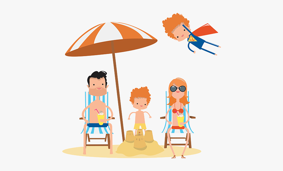 Resort Png - Familia Playa Animada Png, Transparent Clipart