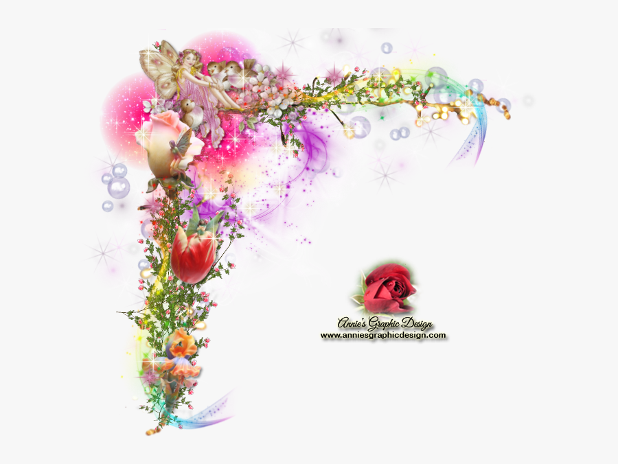Clip Art Fairy Corner Graphic For - Rose, Transparent Clipart