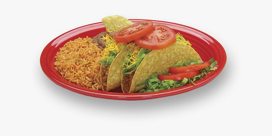 Platters Taco Villa Crispy - Plate Of Tacos Transparent, Transparent Clipart
