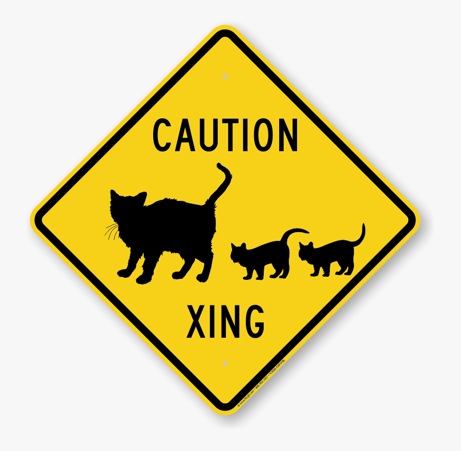 Clip Art Beware Of Cat Sign - Safe Place, Transparent Clipart