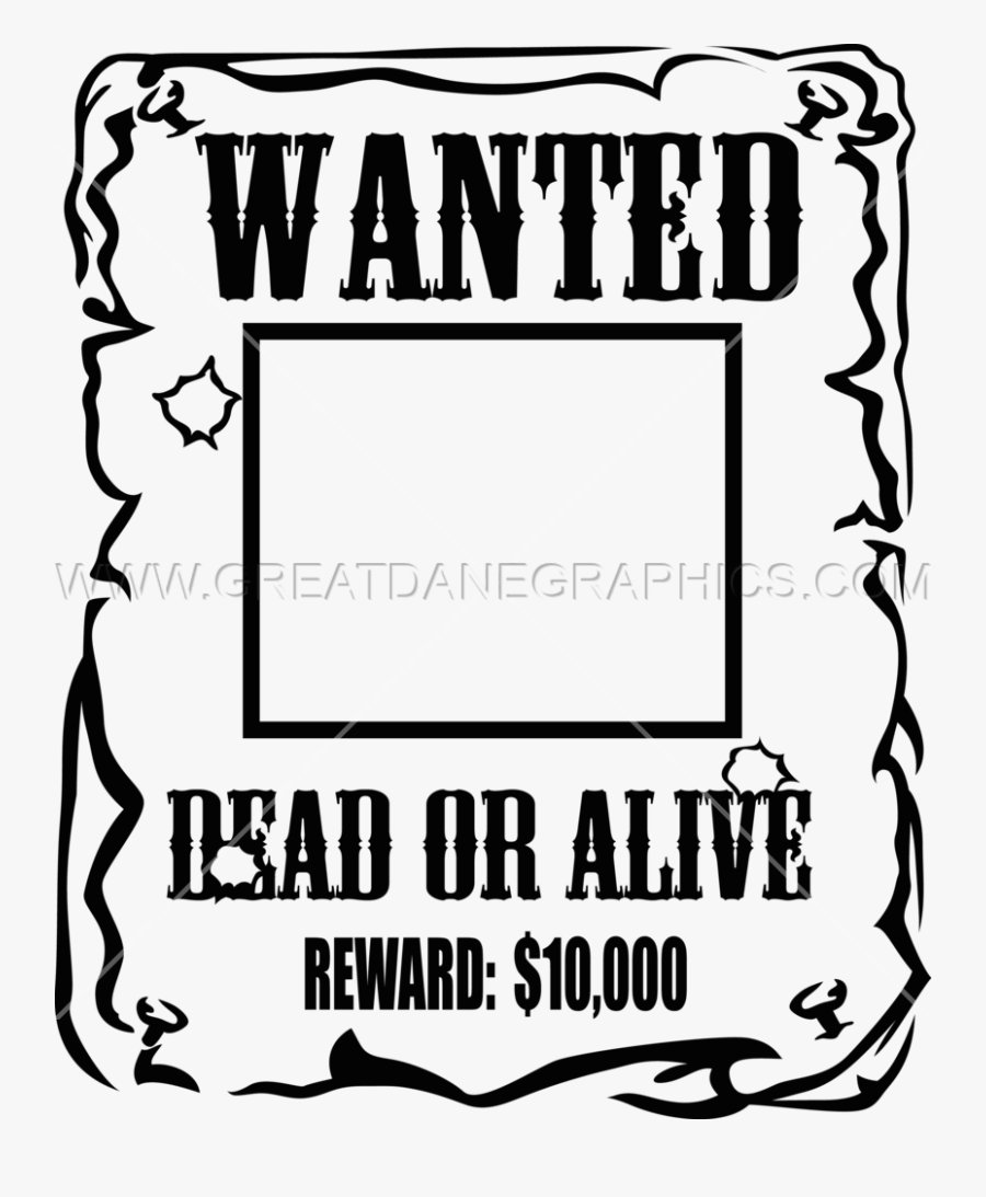 Wanted Production Ready Artwork - Wanted Poster, Transparent Clipart