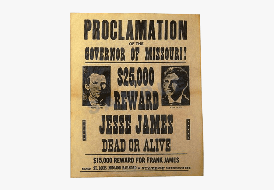 Medieval Wanted Poster, Transparent Clipart