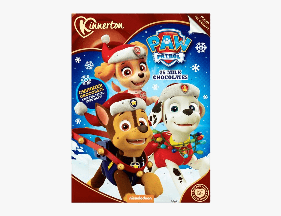 Paw Patrol Advent Calendar - Paw Patrol Chocolate Advent Calendar, Transparent Clipart