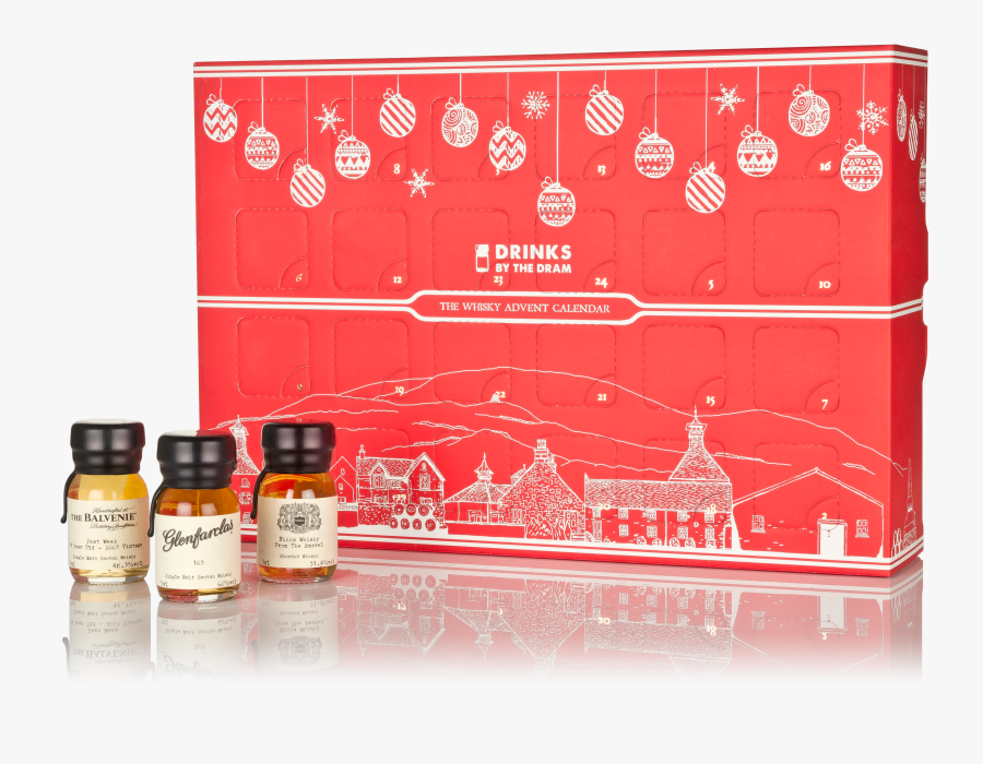 The Whisky Advent Calendar Red, Transparent Clipart