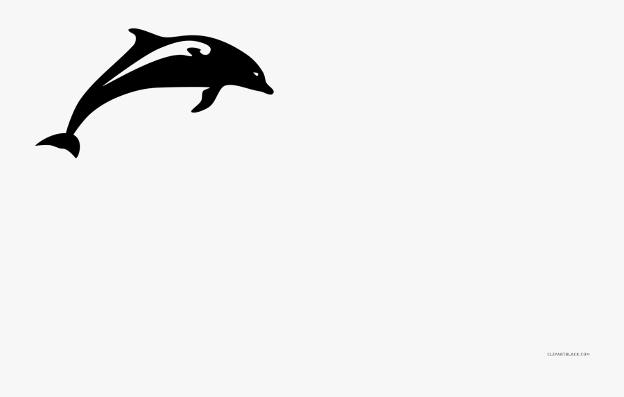 Clipart Dolphin Dolphin Miami Logo - Desenho De Golfinho Preto E Branco, Transparent Clipart
