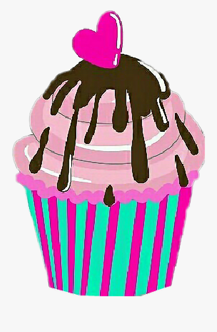 Transparent Cupcake Png Transparent - Portable Network Graphics, Transparent Clipart