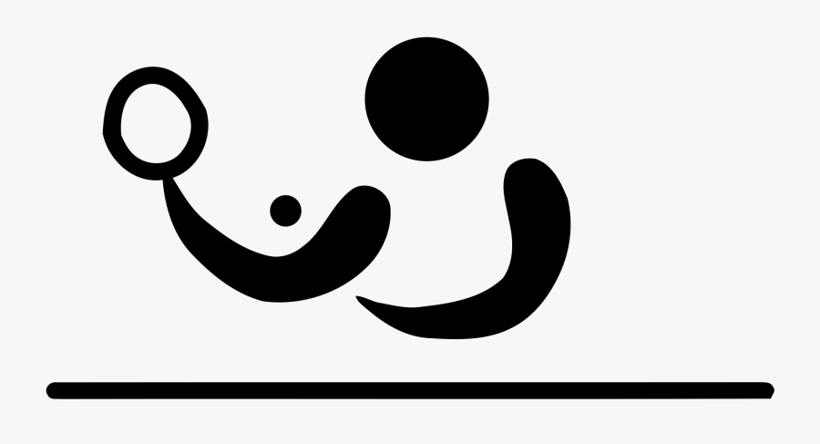 Table Tennis Pictogram, Transparent Clipart