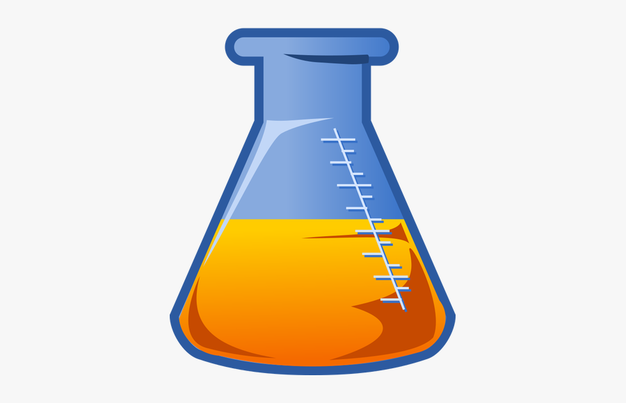 Conical Flask Illustration - Chemical Clipart Transparent, Transparent Clipart
