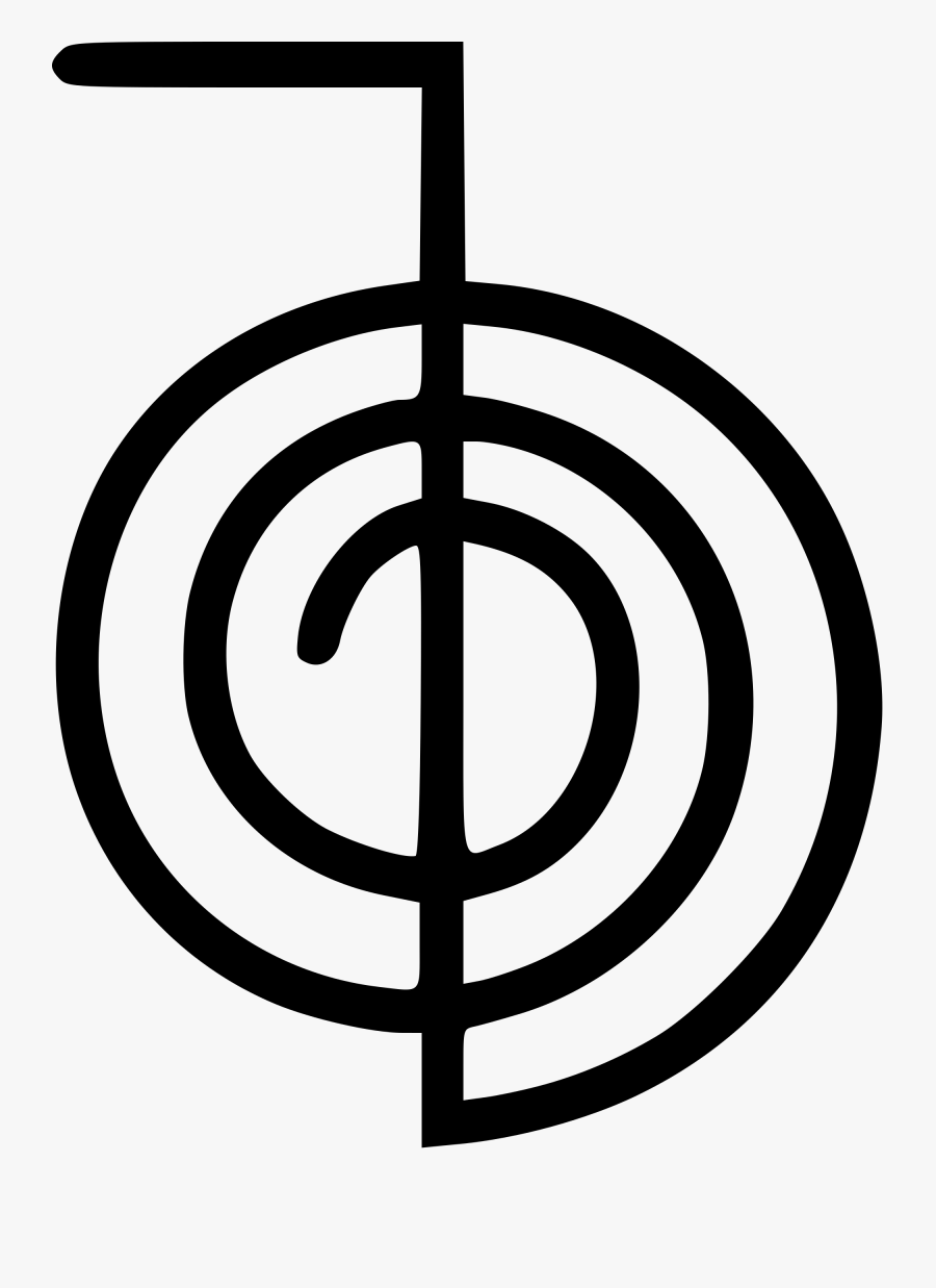 Clip Art File Chokurei Svg Wikimedia - Symbols Of Reiki Healing, Transparent Clipart