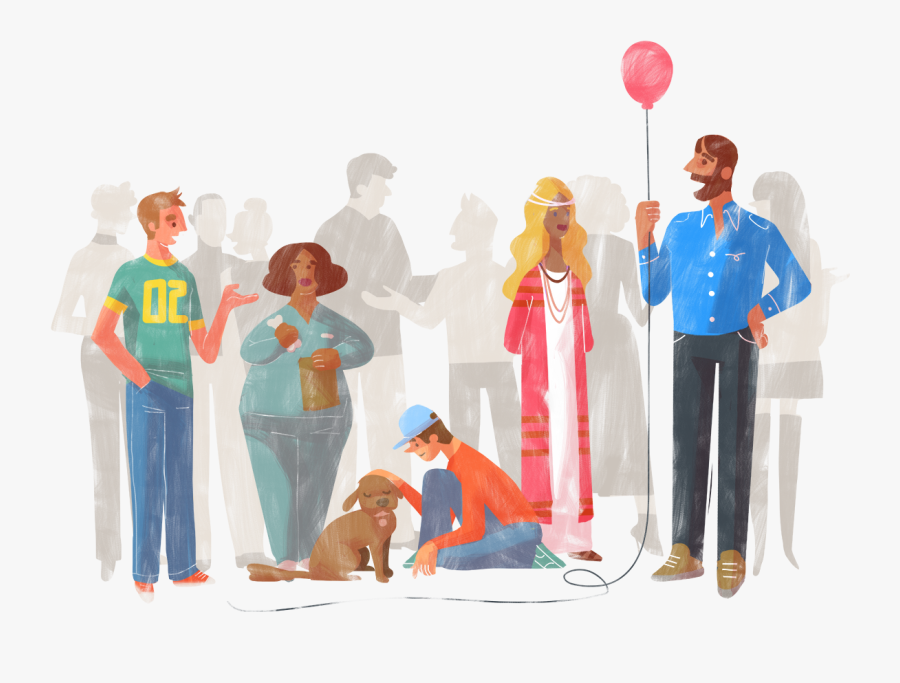 The First Digital Platform To Drive Personal Transformation - Social Group, Transparent Clipart