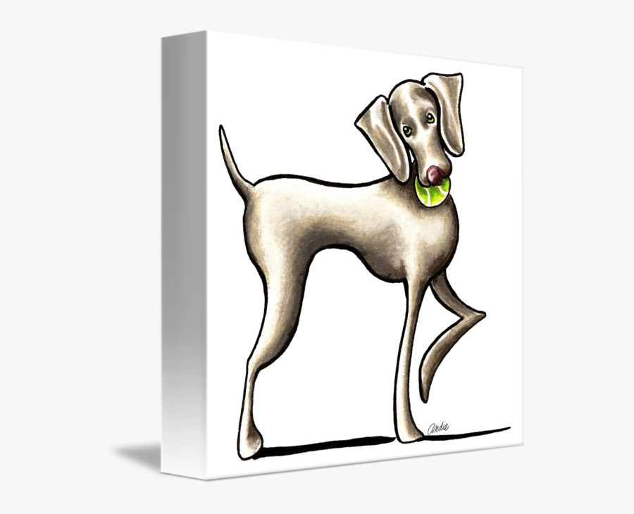 Tennis Pro - Weimaraner, Transparent Clipart