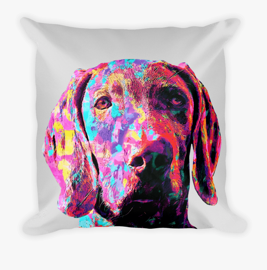 Weimaraner Colorful Painting Art - Plott Hound, Transparent Clipart