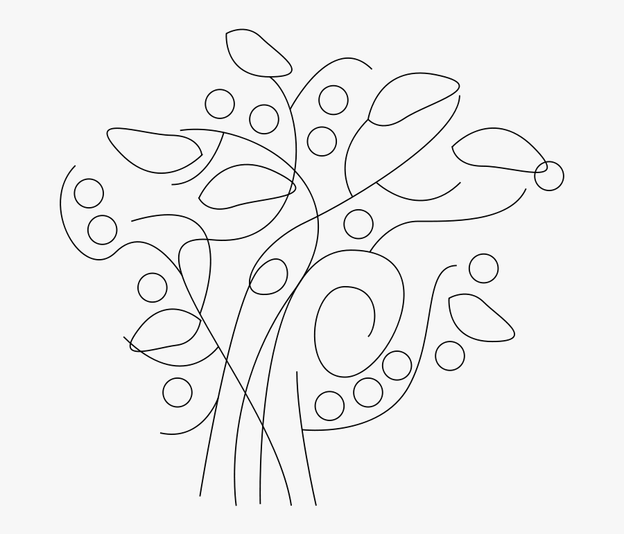 Viney Reeds - Abstract Vine Drawing, Transparent Clipart