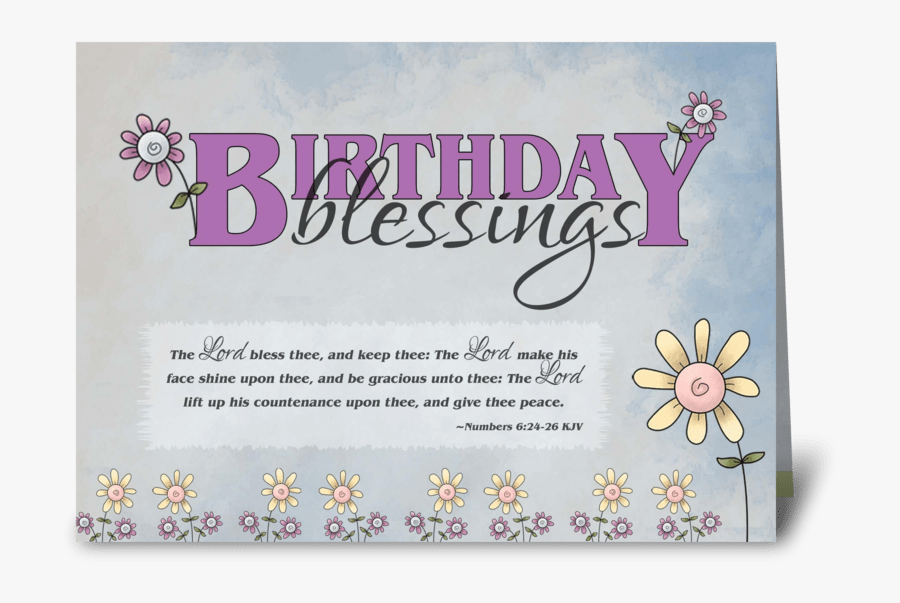 Clip Art Birthday Blessings Images - Birthday Message With Bible Verses, Transparent Clipart