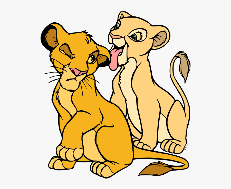 Disney Simba And Nala Clip, Transparent Clipart