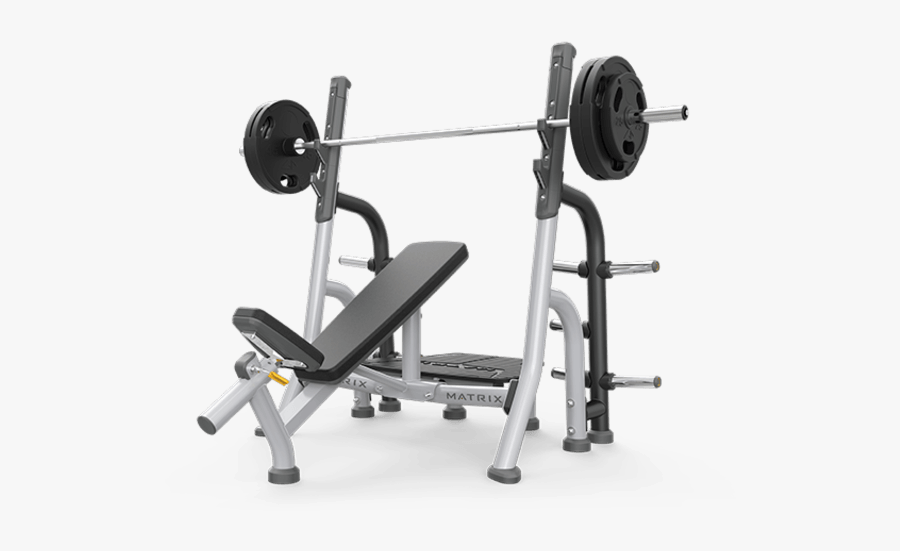 Gym Equipment Png Transparent - Matrix Incline Bench Press, Transparent Clipart
