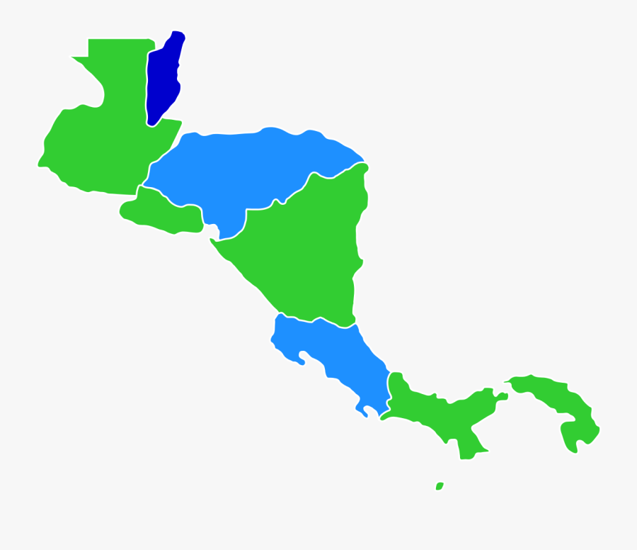 Central America Map Png - Central America Clear Map, Transparent Clipart