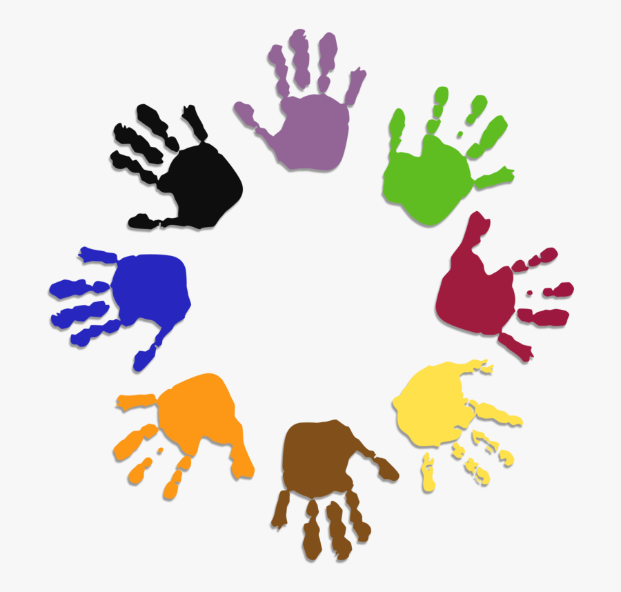 Eaton Elementary School - Colorful Hand Circle Png, Transparent Clipart