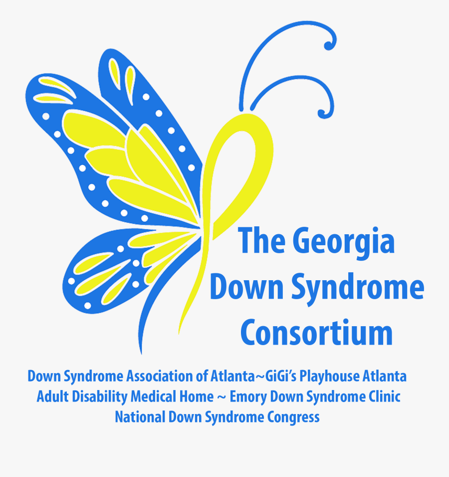 Ga Consortium Logo - Down Syndrome Awareness Butterfly, Transparent Clipart