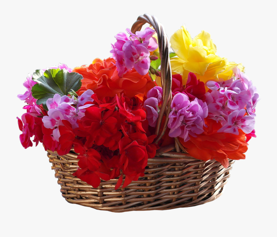 Flower Basket Png - Flower Basket Transparent, Transparent Clipart