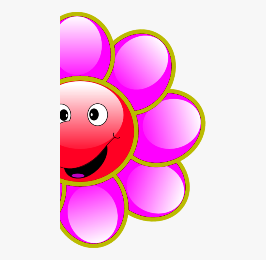 Smiling Flower Clipart - Smiling Flower Cartoon Png, Transparent Clipart