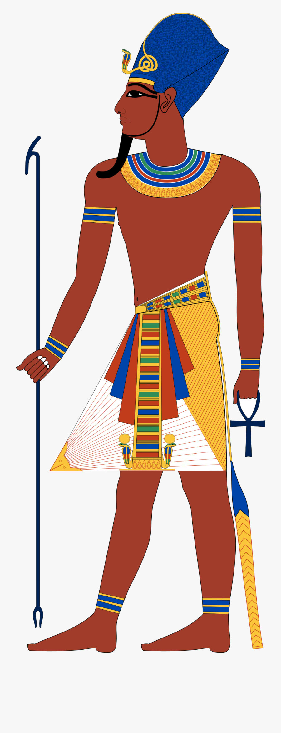Pharaoh Wearing The - Ancient Egypt Clothing Men, Transparent Clipart