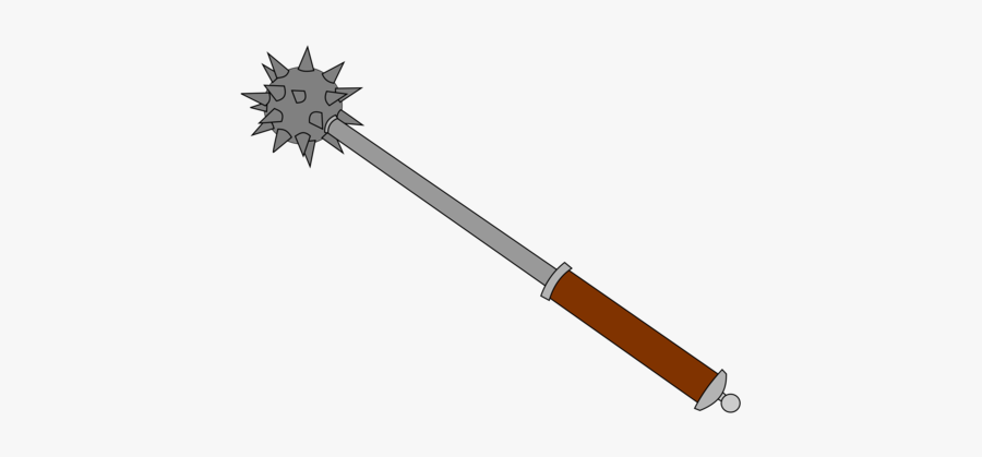 Weapon,line,angle - Mace Clipart Png, Transparent Clipart