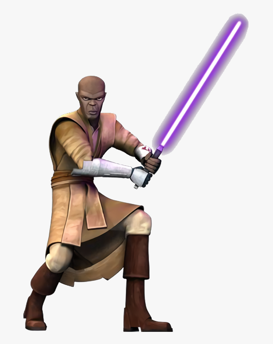 Luke Skywalker Clipart Mace Windu - Star Wars Clone Wars Windu, Transparent Clipart