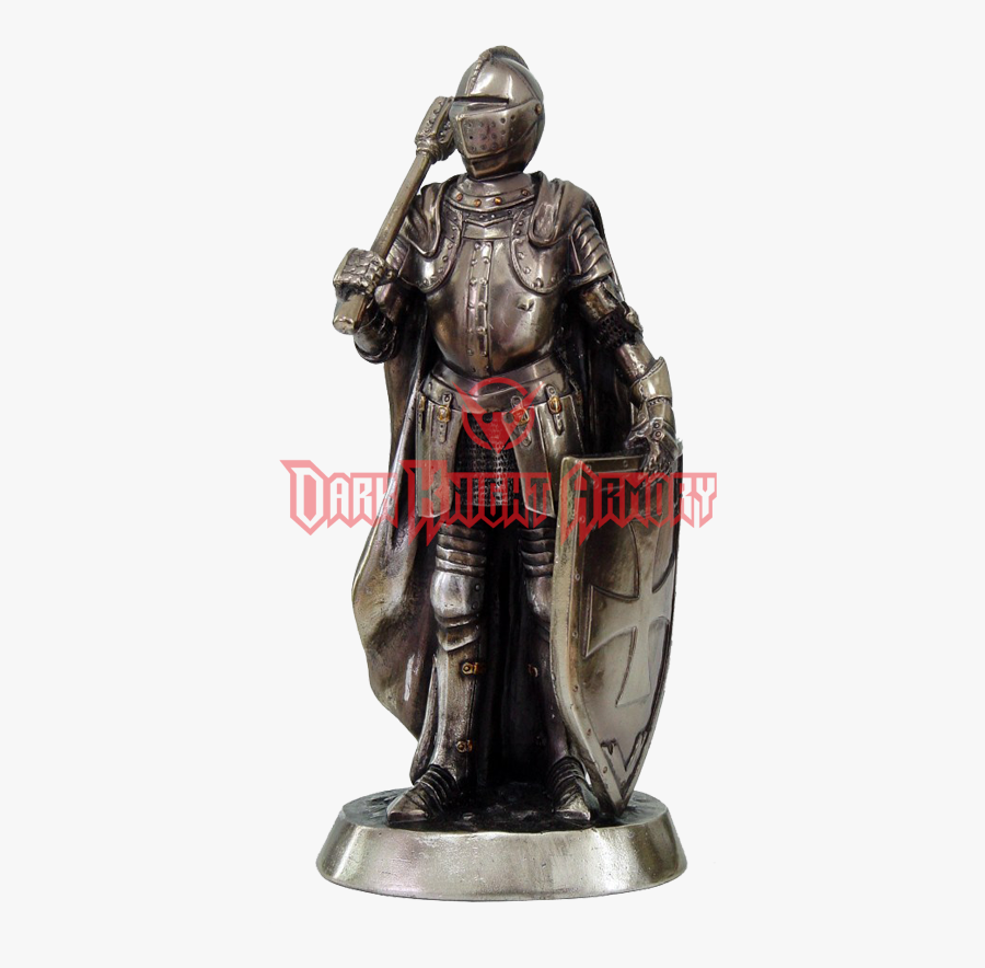 Clip Art Knight Mace - Knight With Hammer And Shield, Transparent Clipart