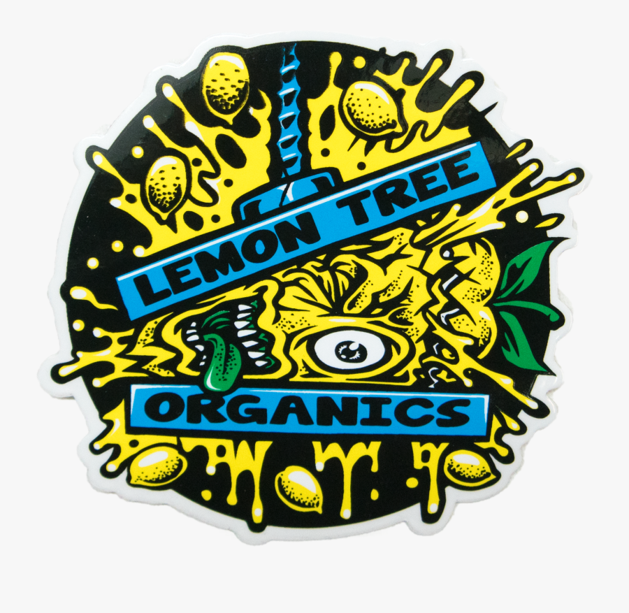 Lemon Tree Organics Sticker, Transparent Clipart