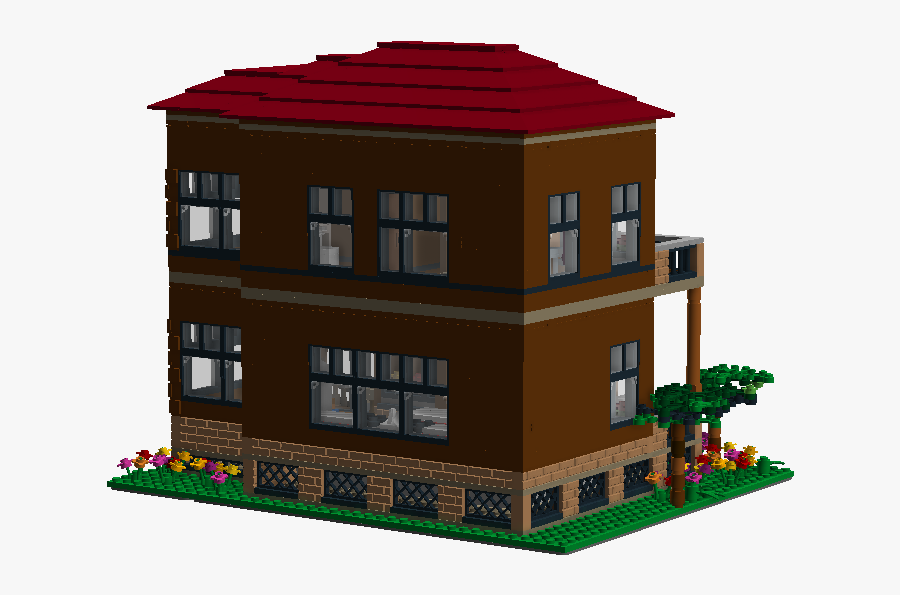 Family Suburban Home - Dollhouse, Transparent Clipart