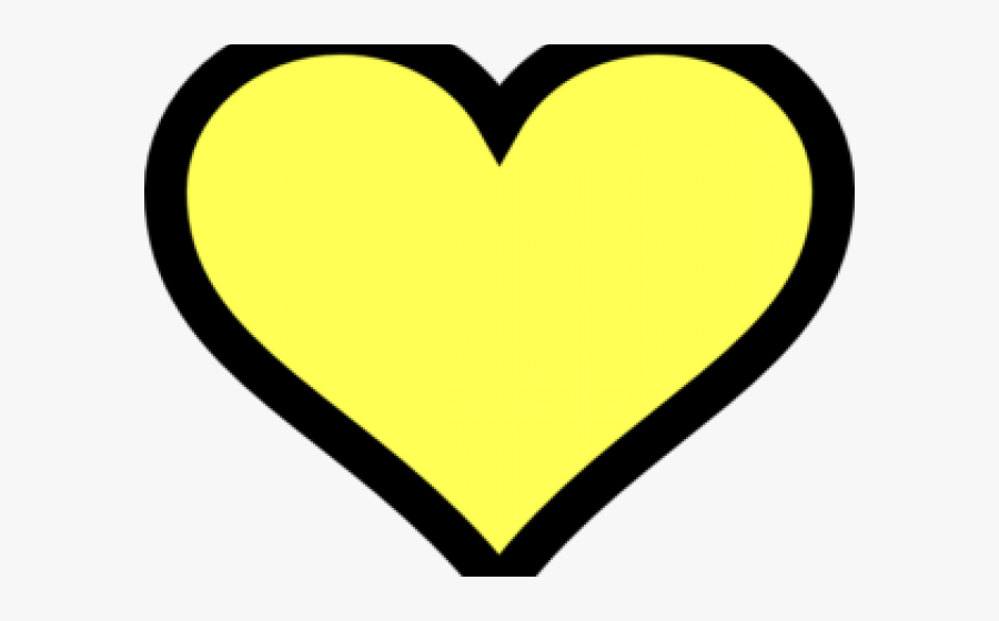Yellow Heart Cliparts - Heart, Transparent Clipart