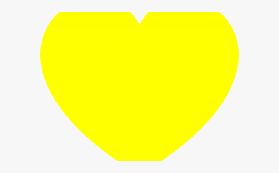 Yellow Heart Cliparts - Circle, Transparent Clipart