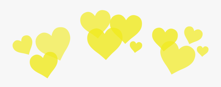 Yellow Heart Crown Png - Yellow Heart Crown Transparent, Transparent Clipart