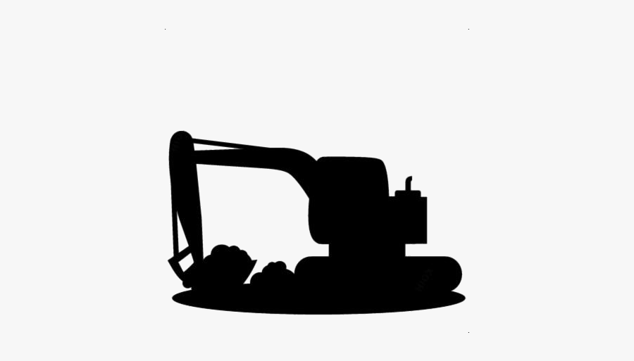 Construction Vehicle Png Transparent Images - Silhouette, Transparent Clipart