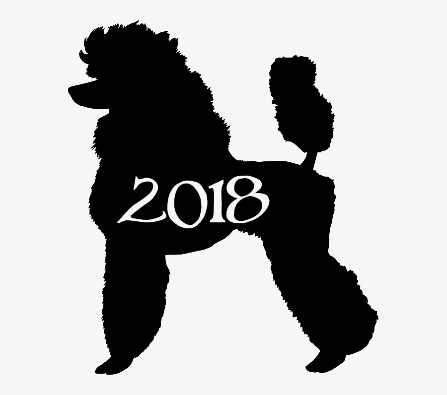 Standard Poodle Silhouette Clip Art Vector Graphics - Clip Art Standard Poodle Silhouette, Transparent Clipart