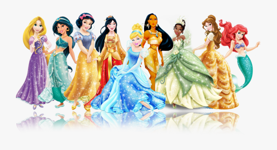 Rapunzel Aurora Disney Princess Tiana Ariel - Disney Princesses Transparent Background, Transparent Clipart