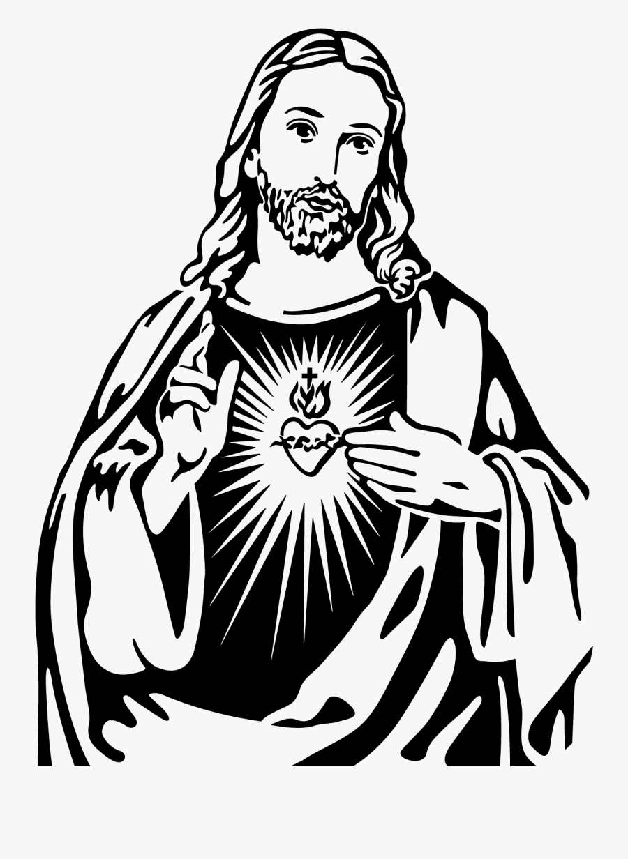 Clip Art Sacred Heart Of Jesus Tattoo - Clipart Sacred Heart Of Jesus, Transparent Clipart
