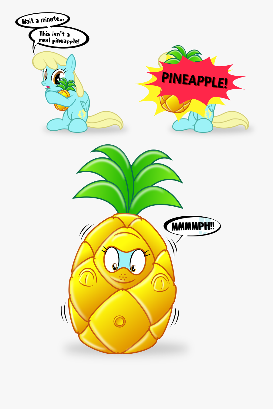 Clipart Pineapple Fancy - Cartoon, Transparent Clipart