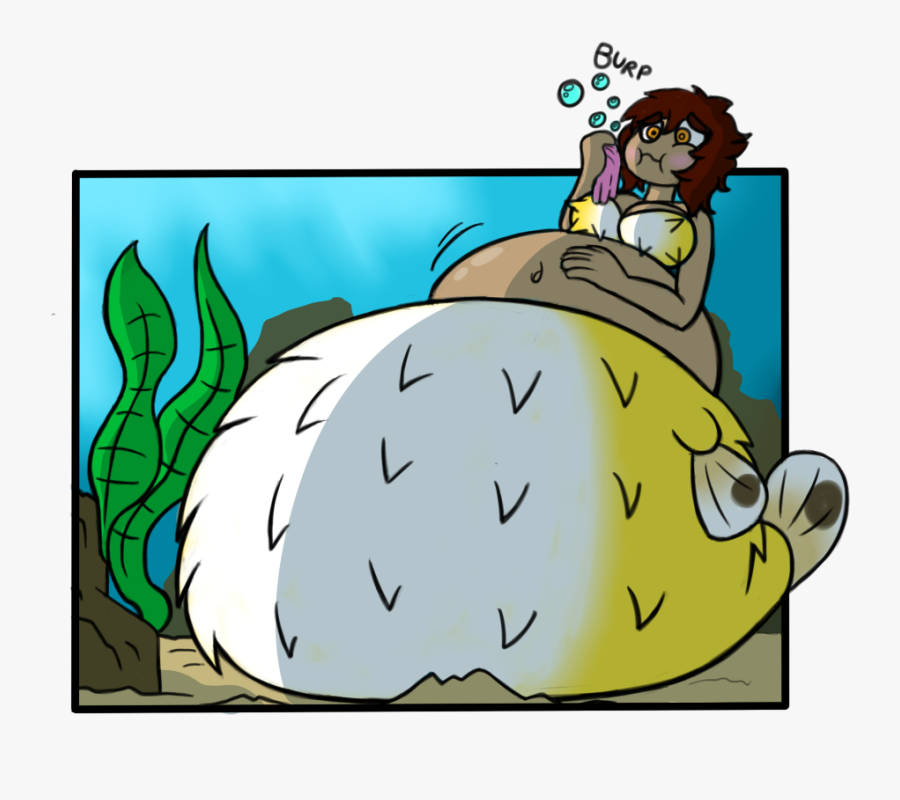 Big Ol - Deviantart Puffer Fish Girl, Transparent Clipart