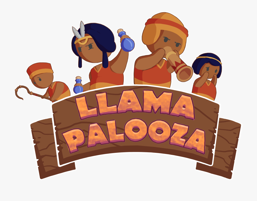 Llama Palooza - Cartoon, Transparent Clipart